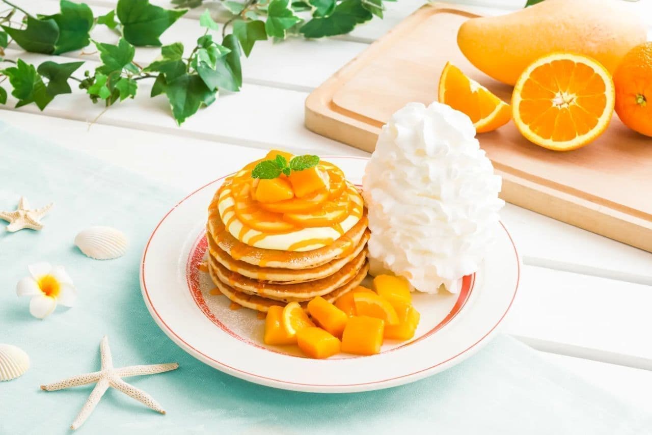 Eggs 'n Things "Mango and Orange Pancakes"