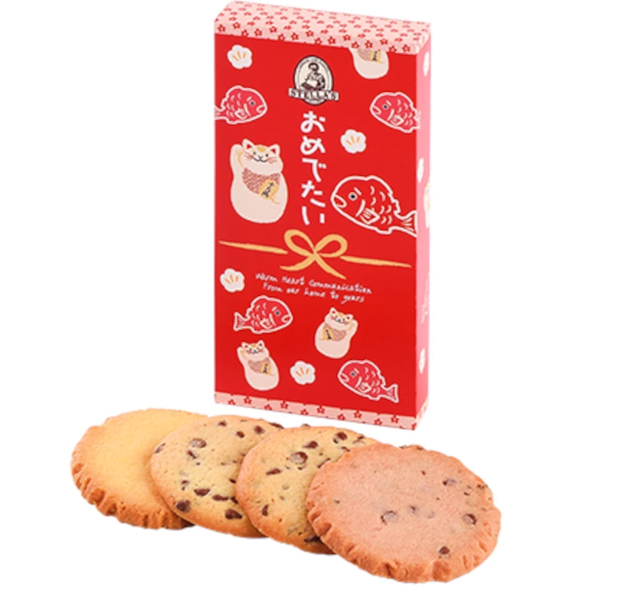 Aunt Stella's Cookies "Happy Pochibukuro (Maneki Neko)