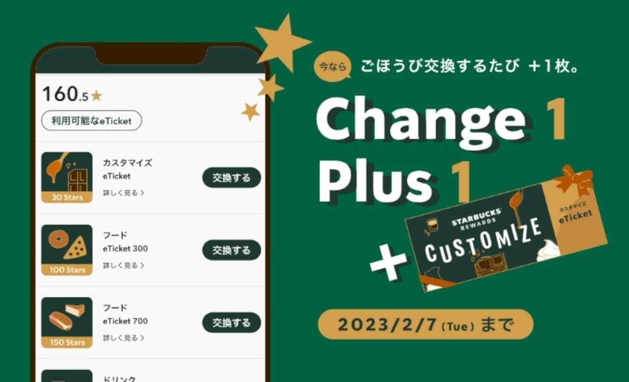 Starbucks "Change One Plus One" campaign