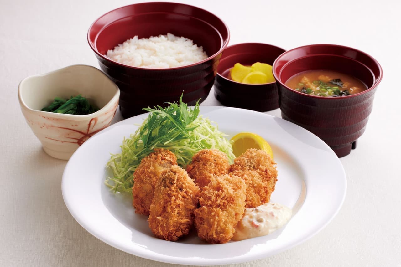 ジョイフル「広島県産かきフライ定食」