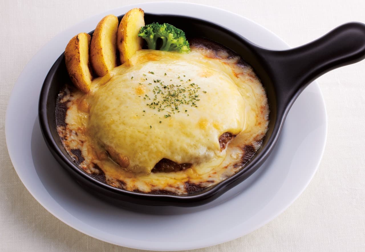Joyful "Oven-baked cheese-in-hamburger steak with four kinds of cheese