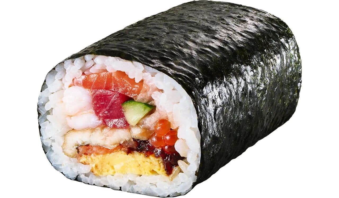 Sushiro Sushi Restaurant's "Kaisen Kamitamaki" (Seafood Top Roll)