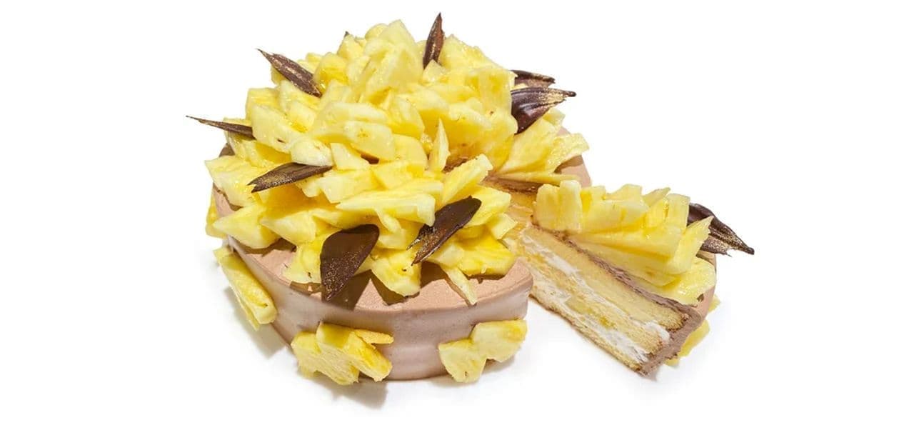 Cafe COMSA "Pineapple and Chocolate Shortcake".