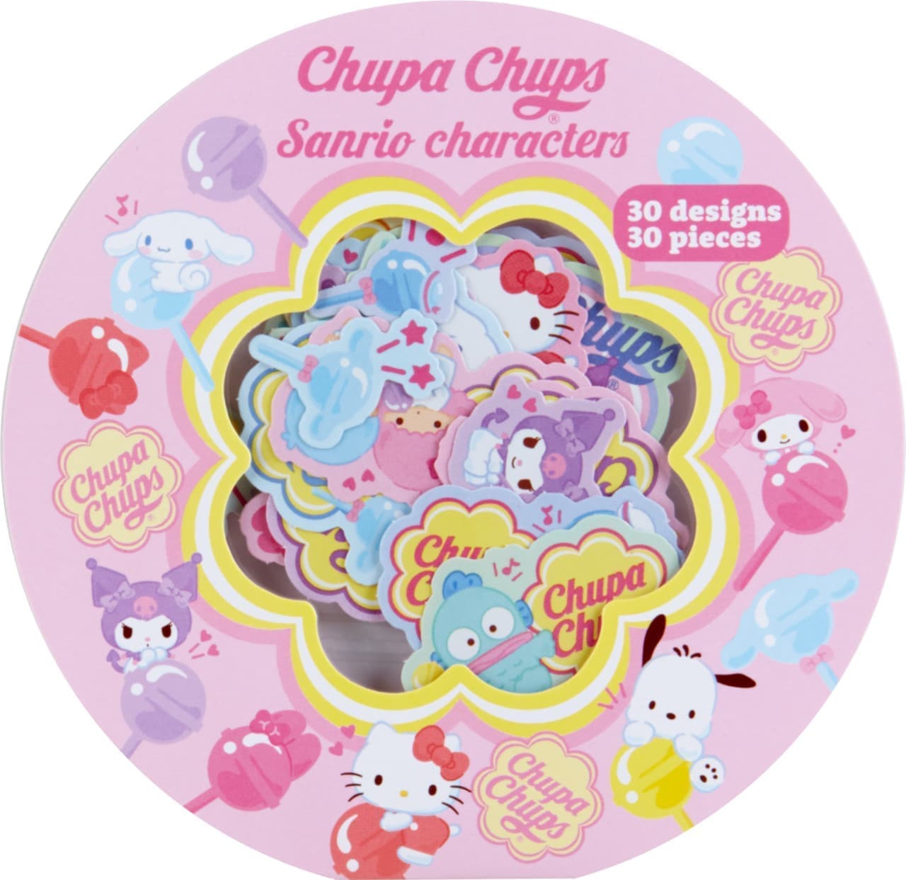 Chupa Chups & Sanrio Characters Memo Sticker Set