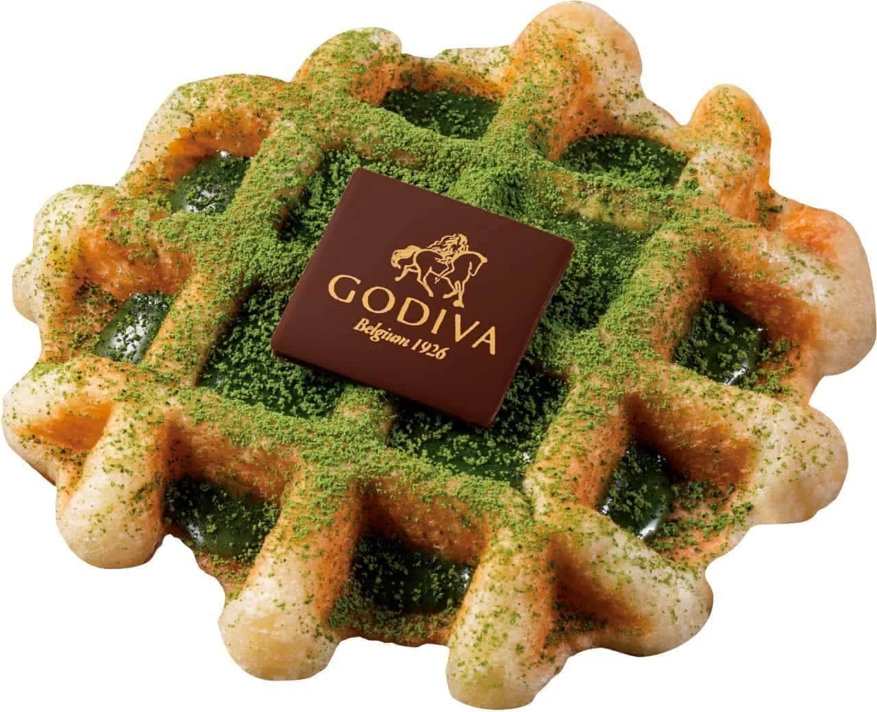 Godiva "Godiva Waffle Green Tea & White Chocolate".