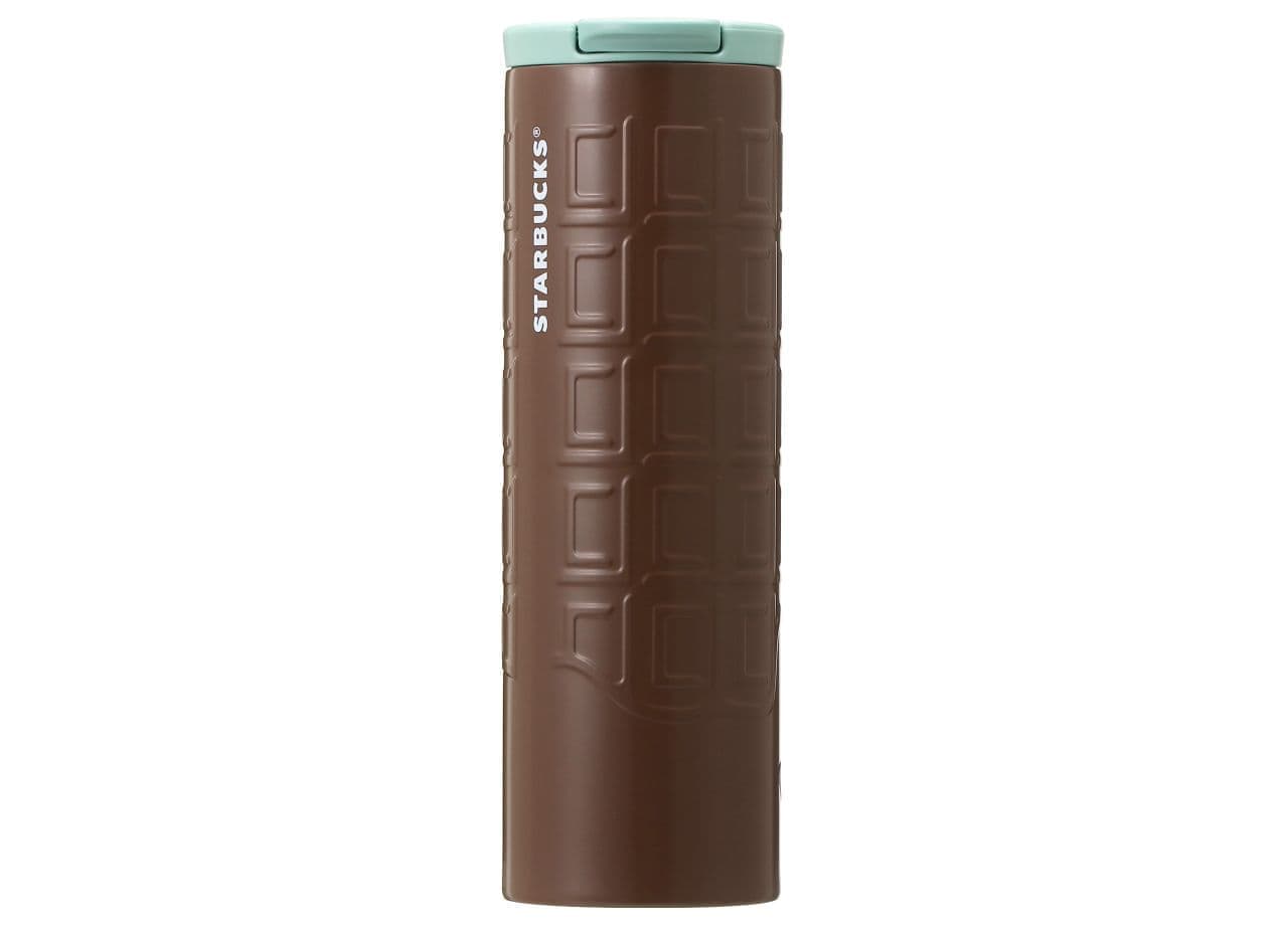 Starbucks "Valentine 2023 Stainless Steel Cylinder Tumbler Chocolate Bar 473ml"