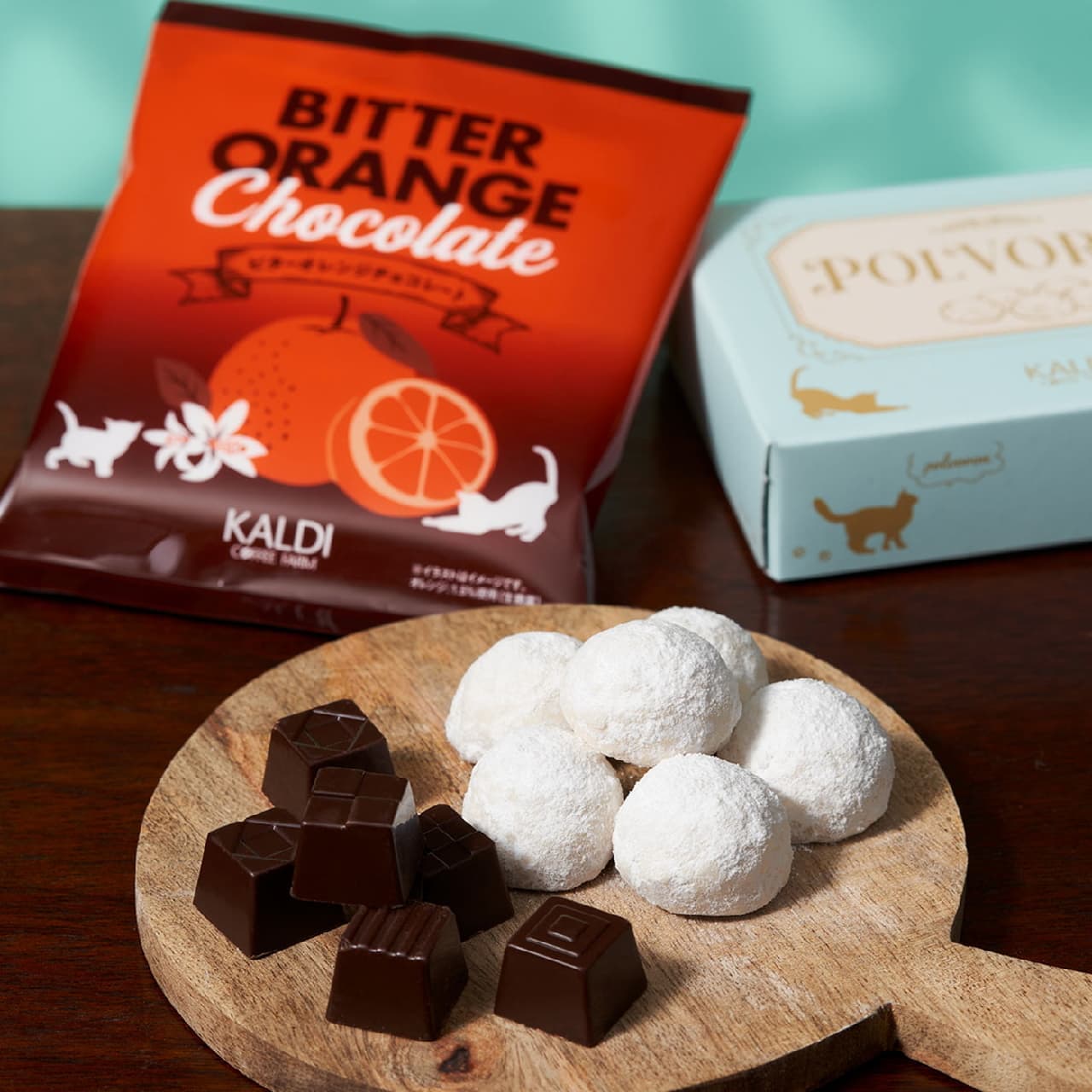 KALDI "Bitter Orange Chocolate" and "Polvoron