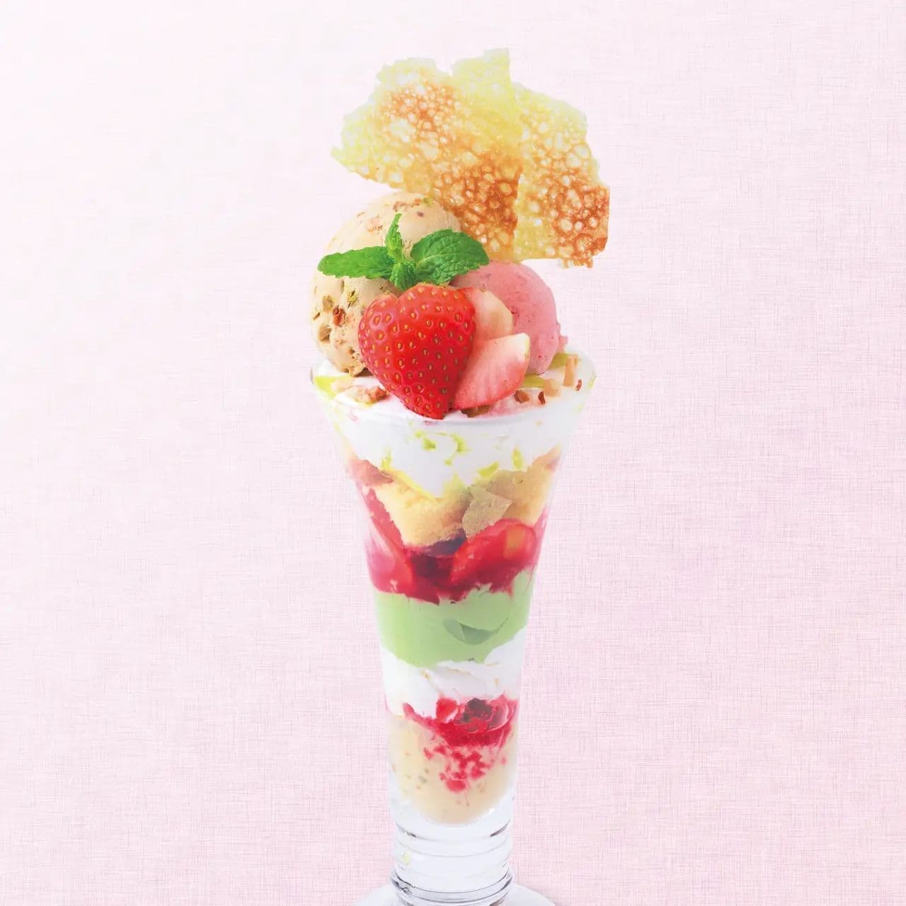 Ginza KOJI CORNER "Spring Colorful Trifle: Rich Pistachio & Refreshing Berry