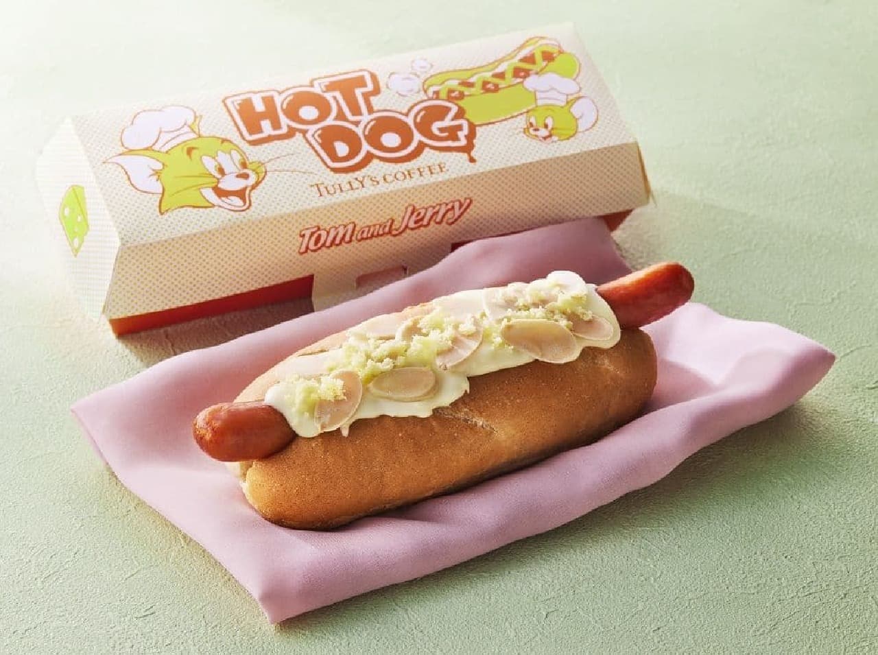 Tully's Coffee "Tom & Jerry Hot Dog Triple Cheese & Almond".