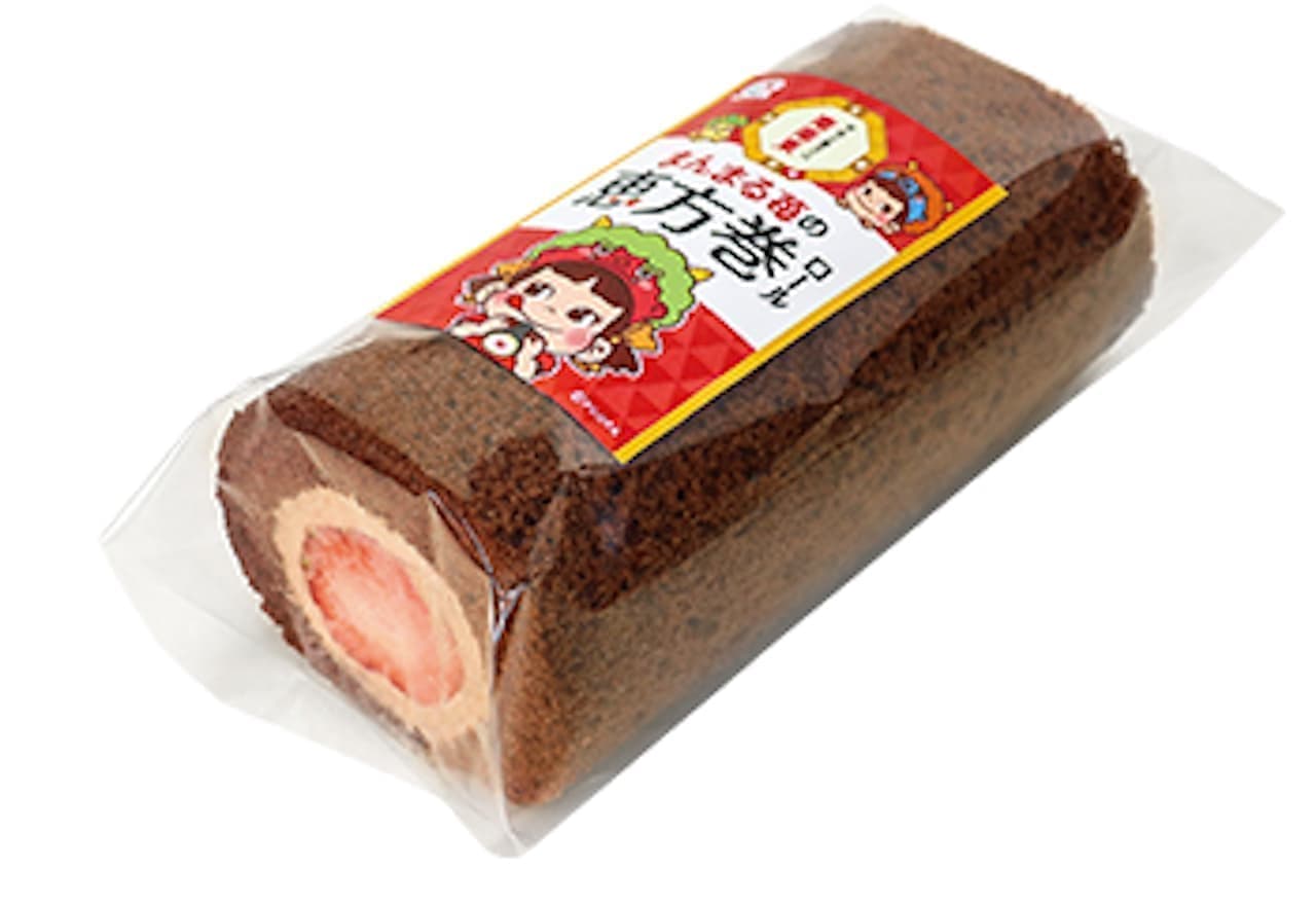 Fujiya "Manmaru Strawberry Ebomaki Roll (Chocolate)