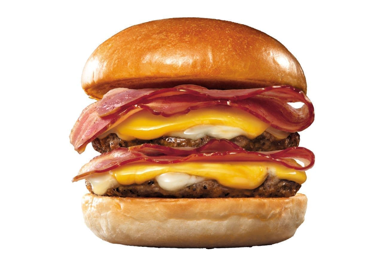 Lotteria "Double Bacon Double Excellent Cheeseburger".