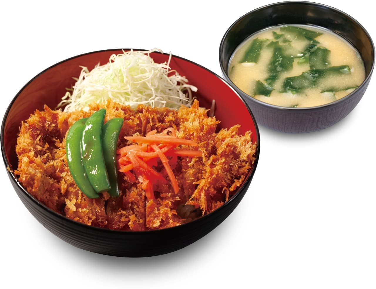 Matsunoya "Sauce Tare Katsudon" (Bowl of rice topped with pork cutlet and sauce)