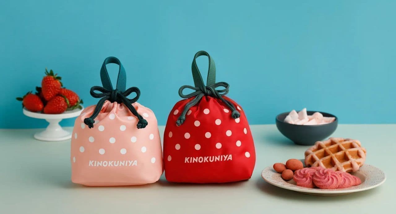 KINOKUNIYA "Strawberry Sweets Bag