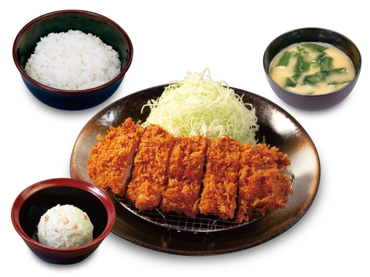 Matsunoya "Chicken Katsu Set Meal Topped with Potato Salad