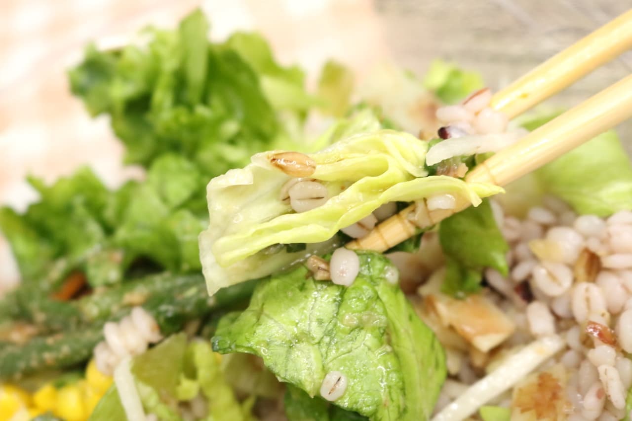Famima "Negi-Salt Chicken and Bamboo Shoots Japanese Salad