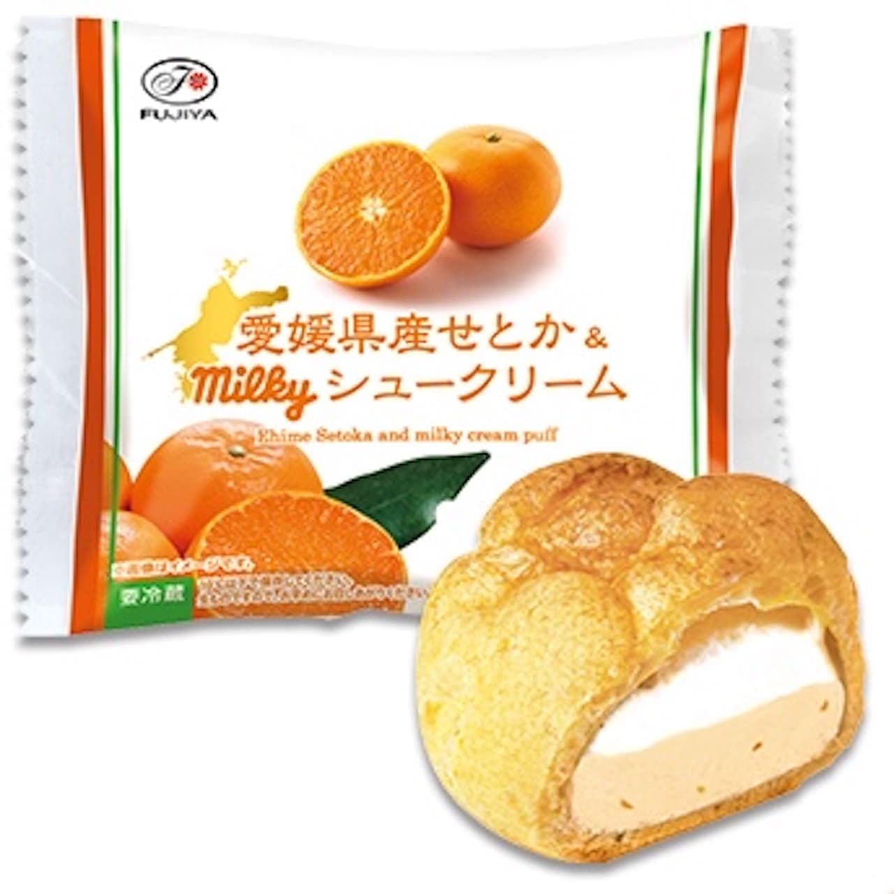 Fujiya "Ehime Senka & Milky Cream Puffs".