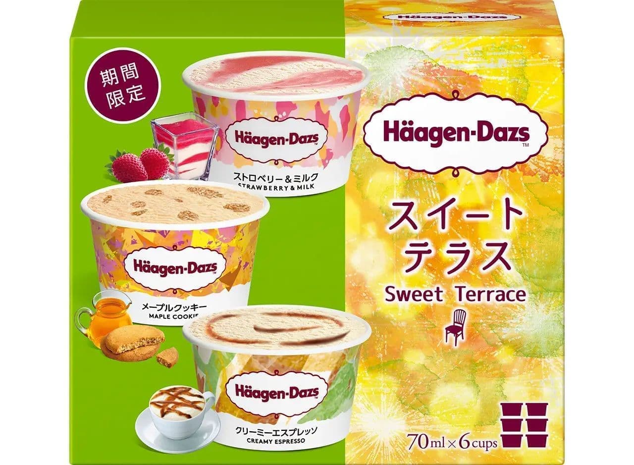 Haagen-Dazs Assortment Box "Sweet Terrace (Strawberry & Milk, Maple Cookie, Creamy Espresso)