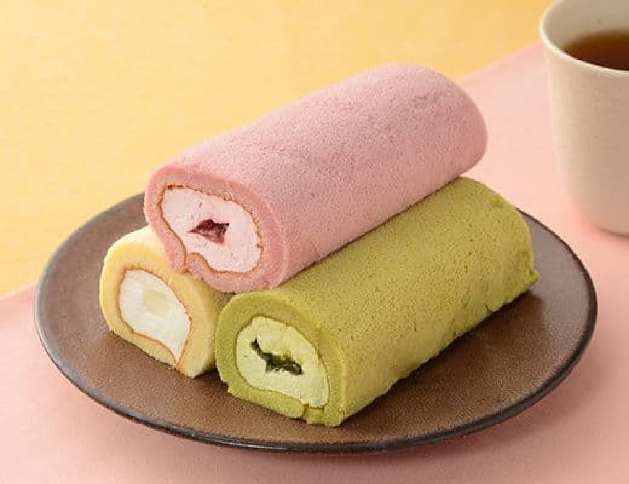 LAWSON "Mini Mochi Texture Roll Assortment (Strawberry, Milk, Green Tea)