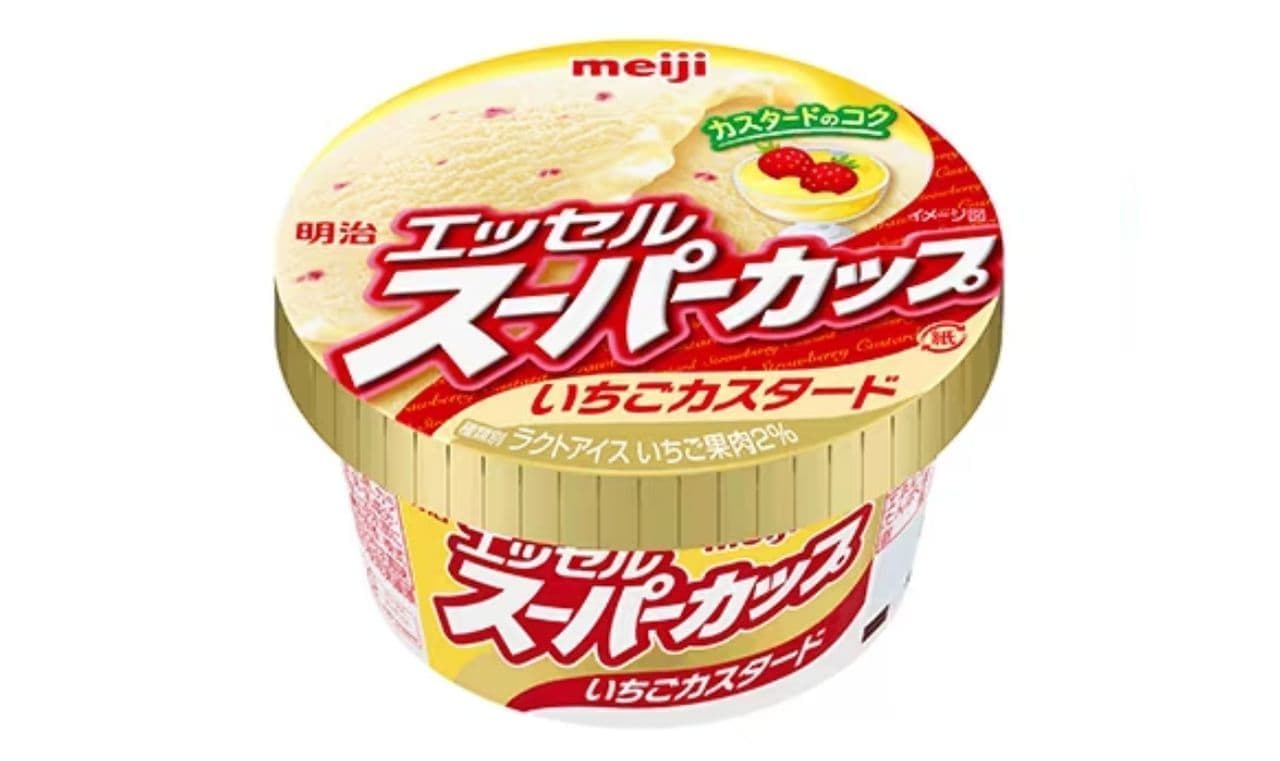 Meiji ESSEL SUPER CUP Strawberry Custard