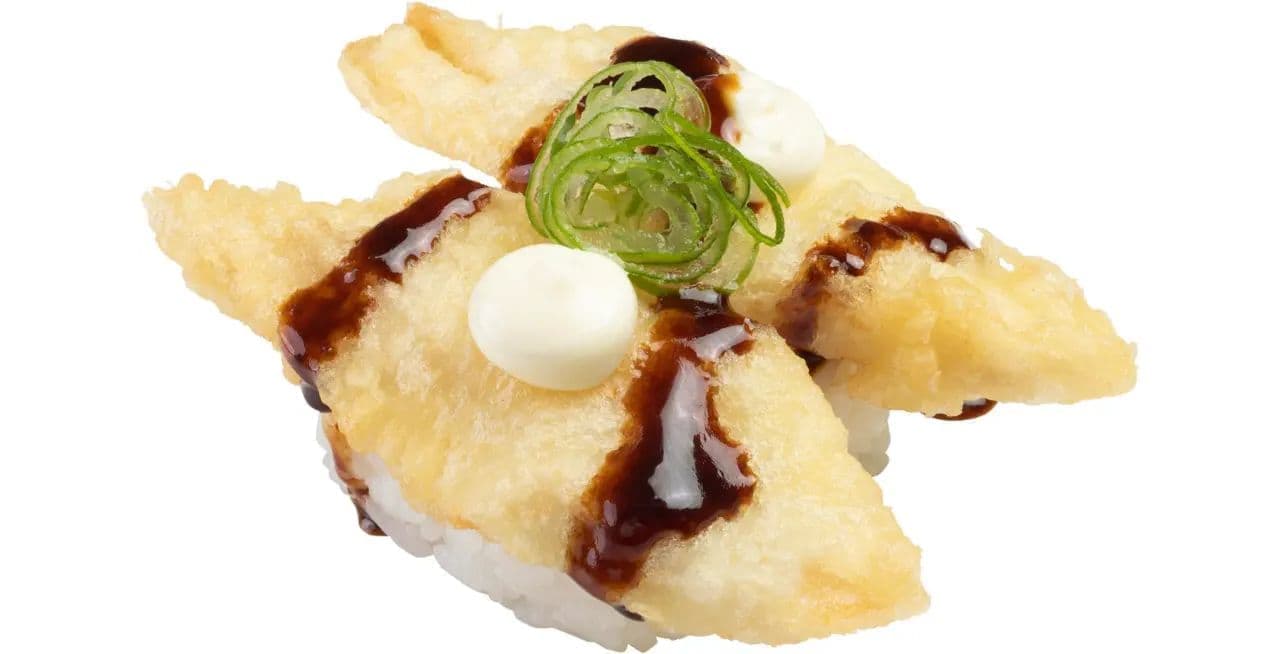 Sushiro "Fuka Tempura with Garlic Sauce