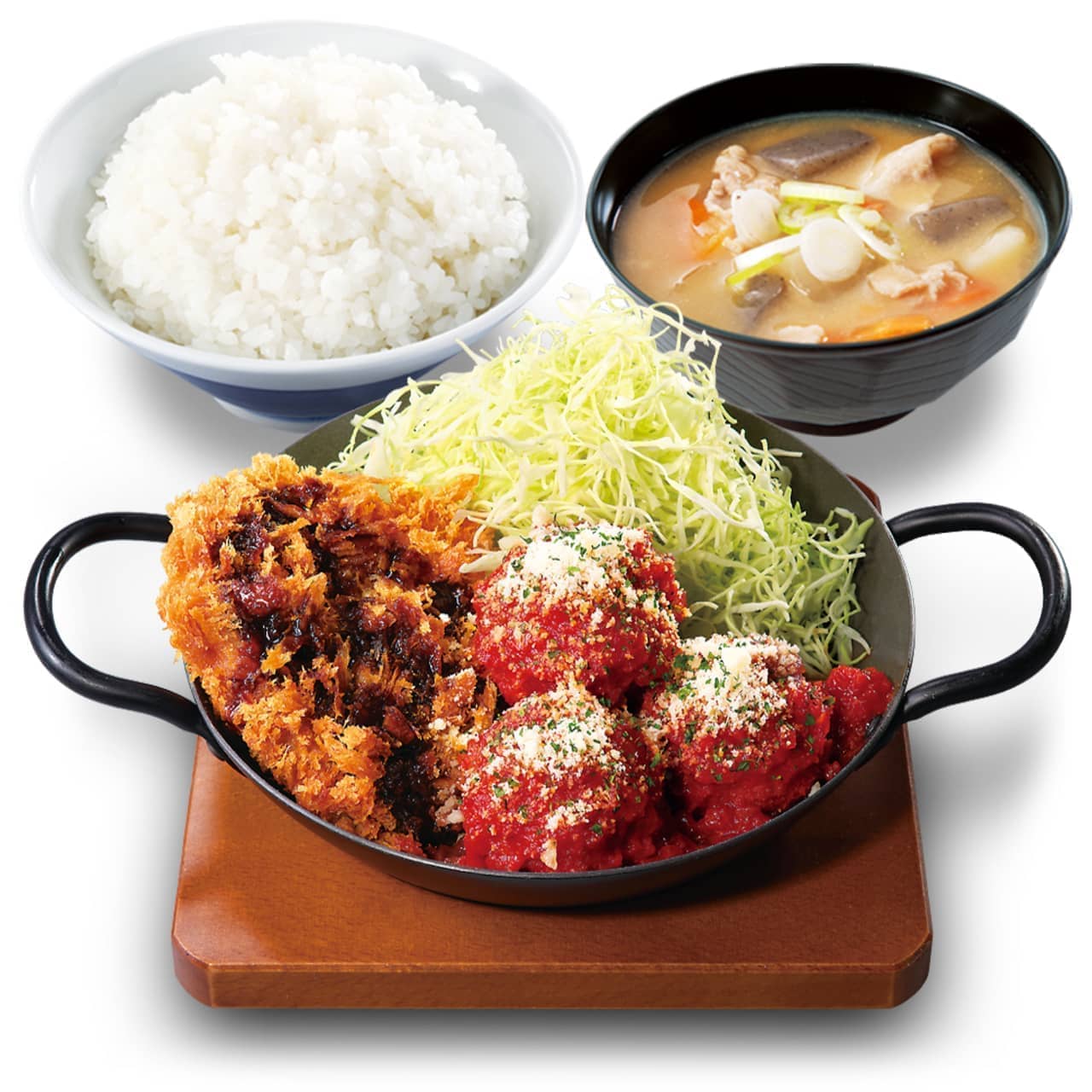 Katsuya "Chicken Dumpling and Chicken Cutlet Combination Set Meal