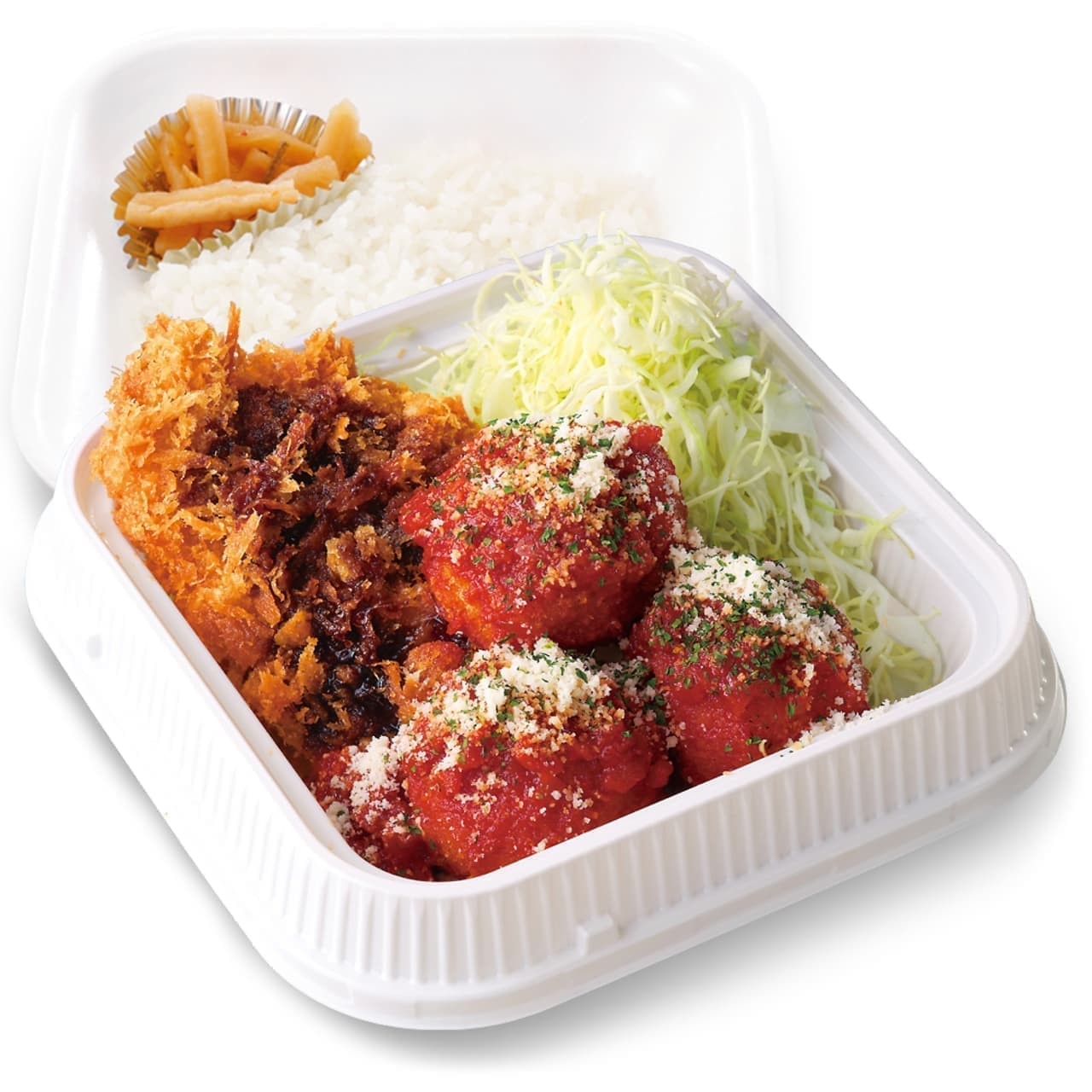Katsuya "Chicken Dumpling and Chicken Cutlet Combination Lunch Box" (Bento)