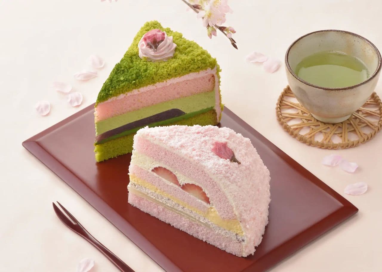 Ginza KOJI CORNER "Sakura Cake" "Matcha and Sakura