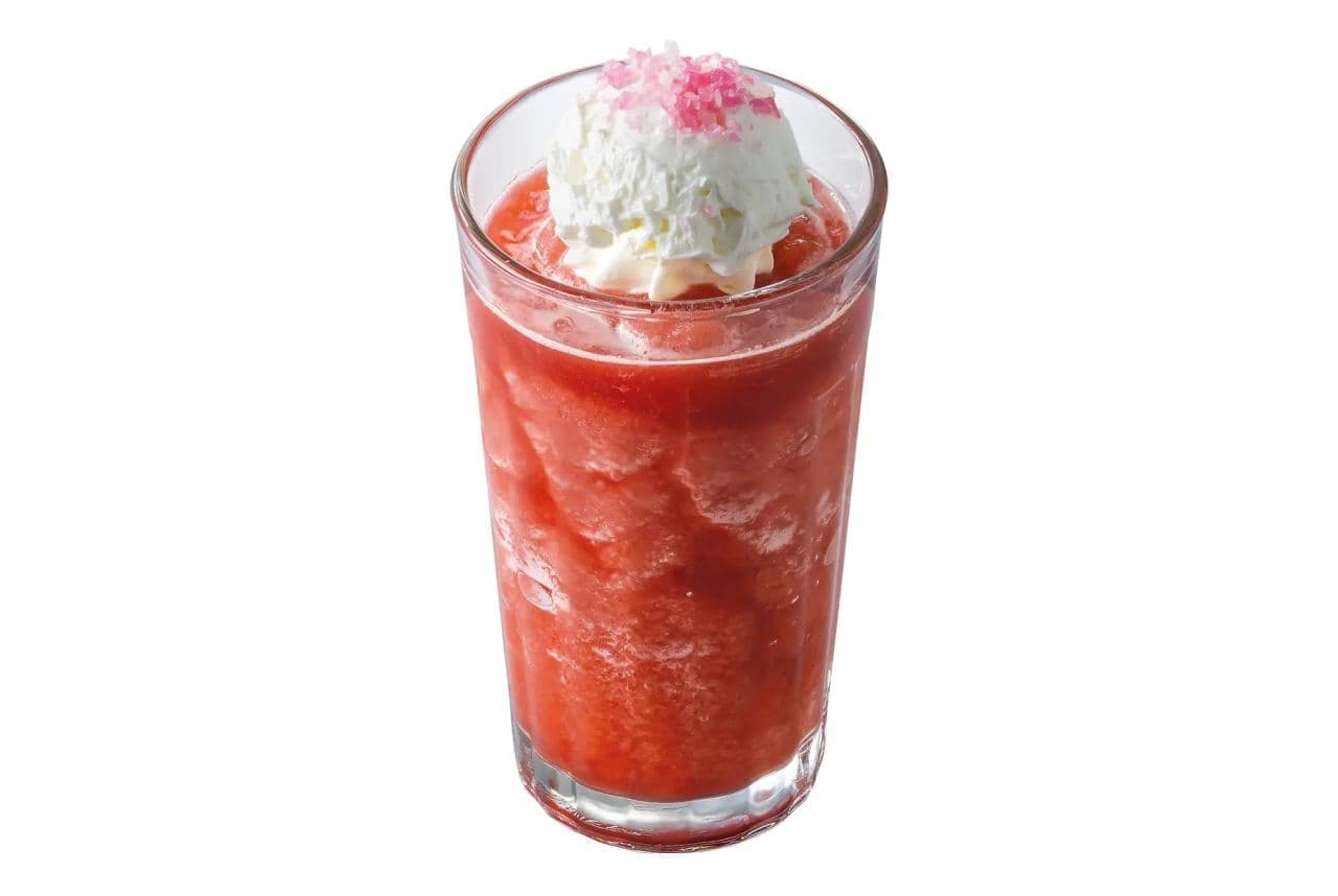 St. Mark's Cafe "THE AMAOU Luxury Strawberry Smoothie with Strawberry Miruku Candy".