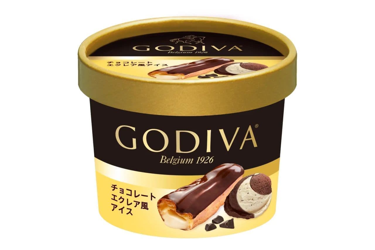 Godiva Cup Ice Cream "Chocolate Eclair Style Ice Cream
