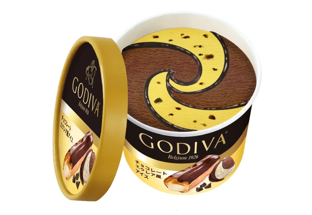 ゴディバ カップアイス「チョコレートエクレア風アイス」