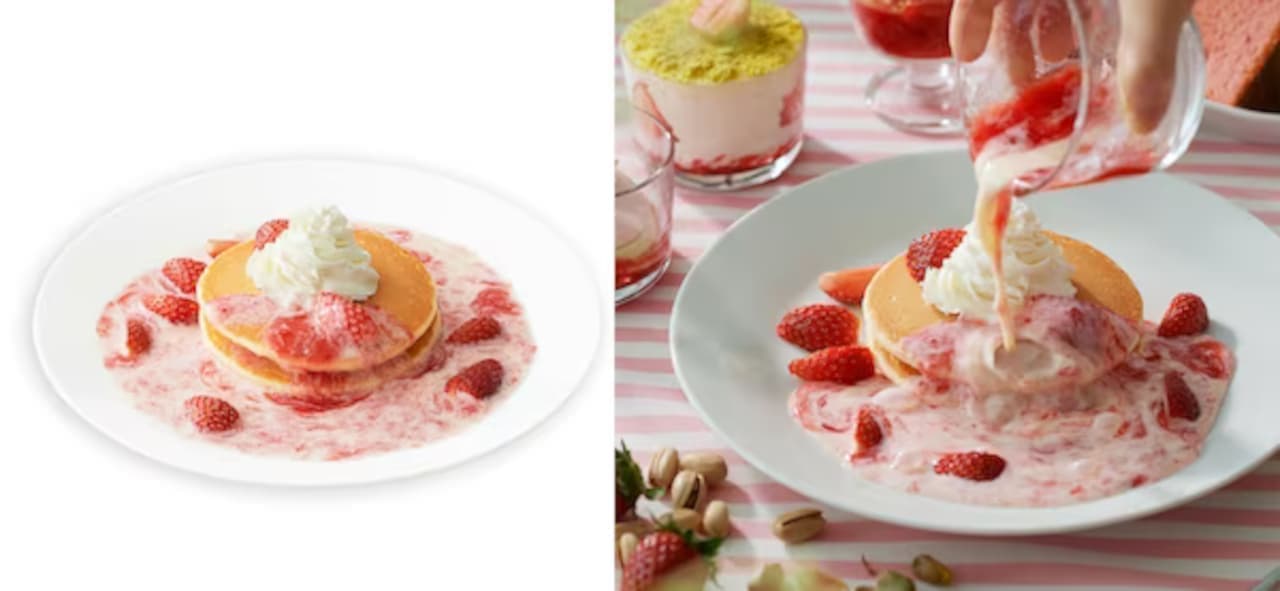 Ikea "Fun to Sprinkle! Strawberry Miruku Pancake" (Japanese only)