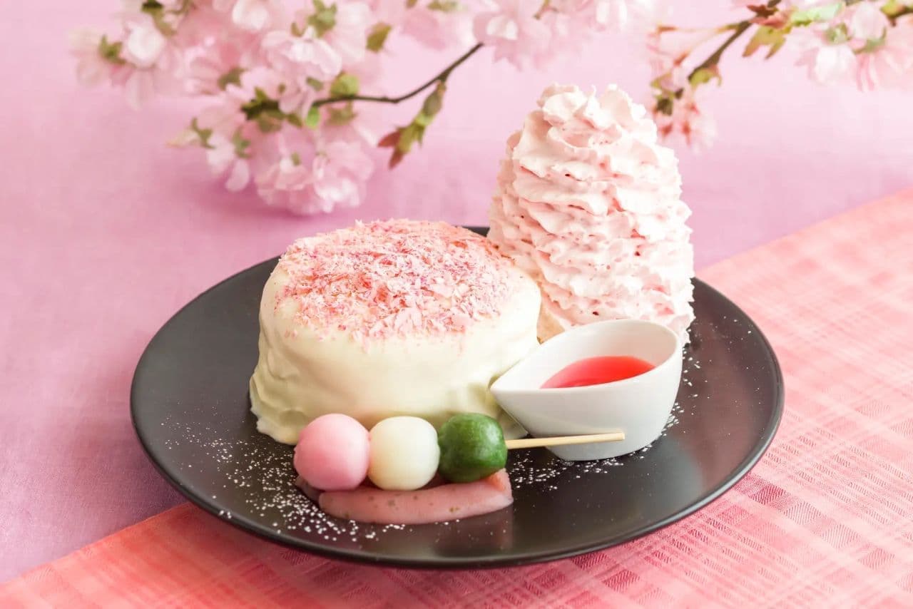 エッグスンシングス「桜パンケーキ」