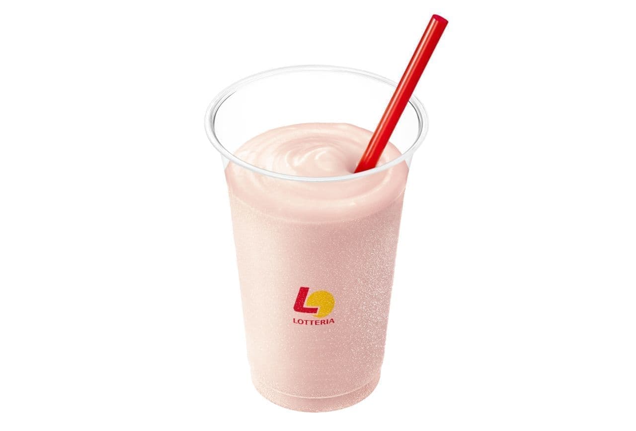 Lotteria "Shake (strawberry milk flavor)