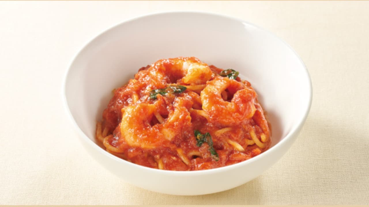 Jonathan "Tiny Shrimp Tomato Spaghetti".