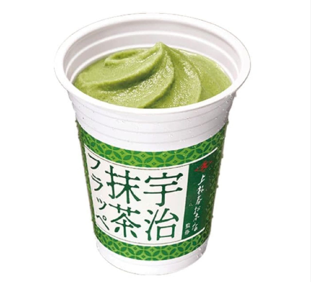 FamilyMart "Uji green tea frappe supervised by Kambayashi Harumatsu Honten".