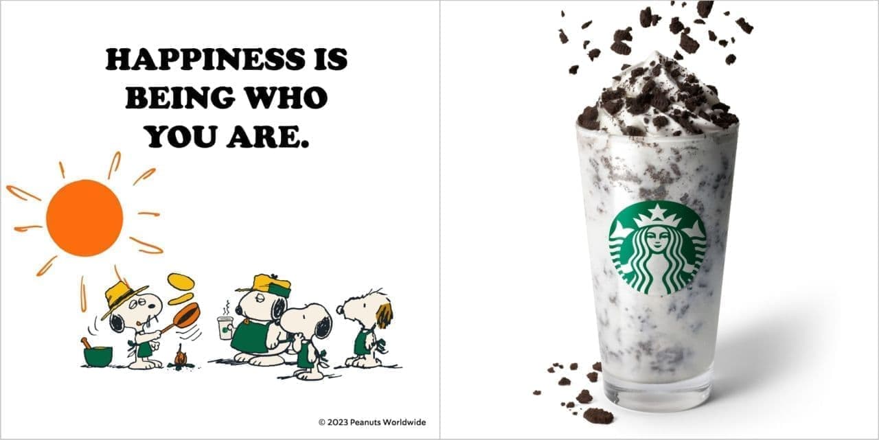 Starbucks "Snoopy Vanilla Cream Frappuccino with Crushed Cookie