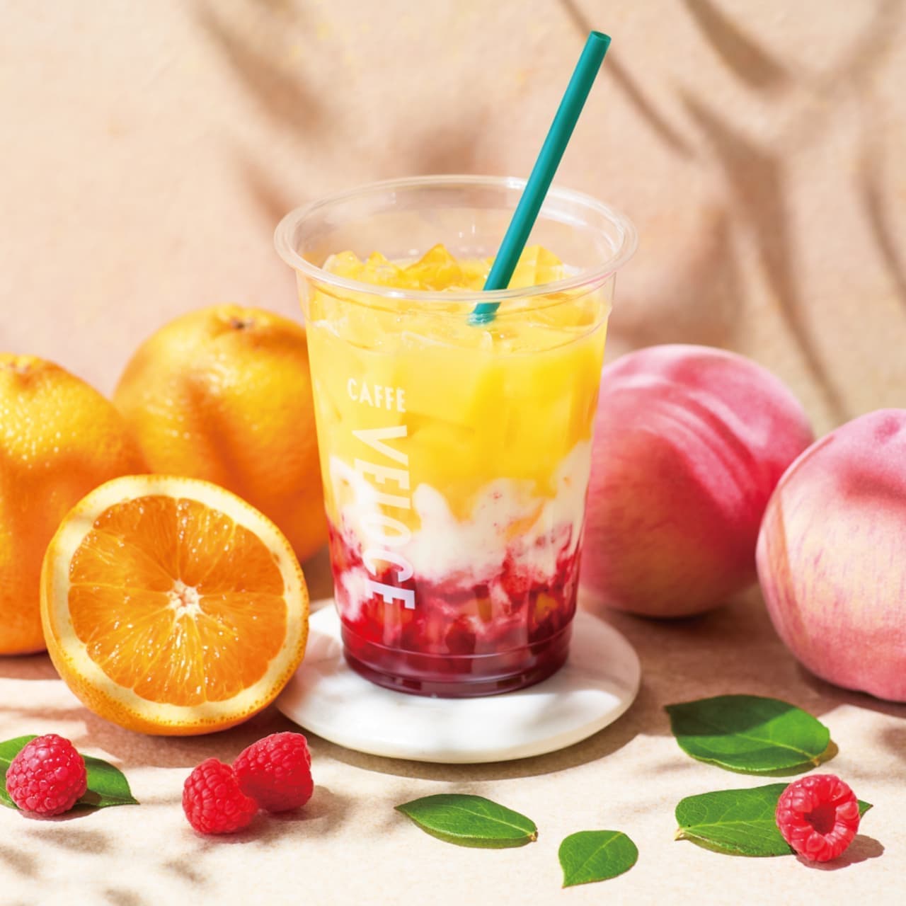 Cafe Veloce "Well-Balanced Lassi - Orange & Raspberry & White Peach Jelly