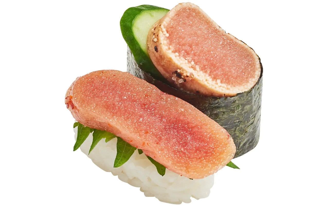 Sushiro "Hokkaido Seared Cod Roe and Hakata Mentaiko Eating Comparison