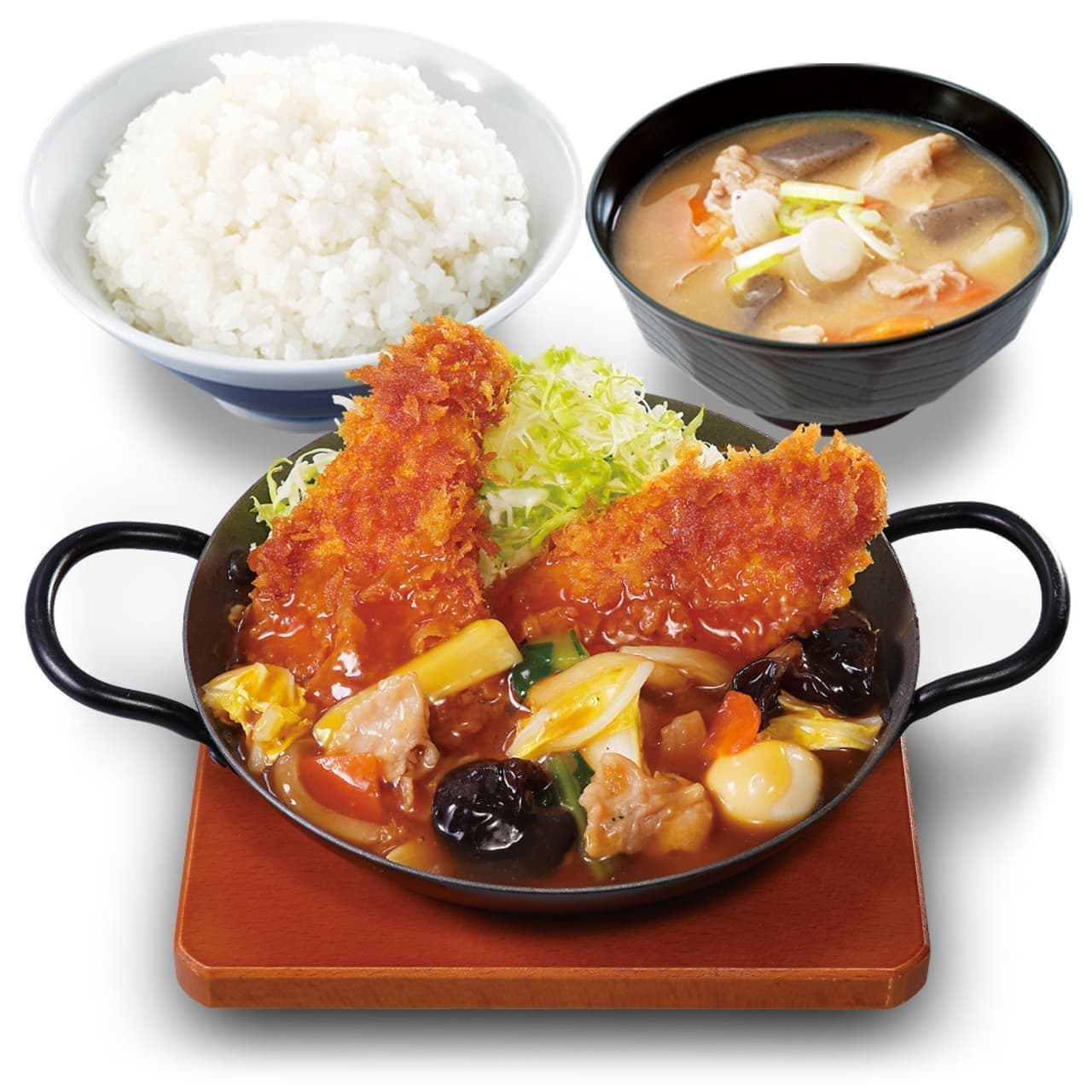 Katsuya "Mixed set meal of tare-katsu and umani (fried pork cutlet and fried fish stew)" (Japanese only)