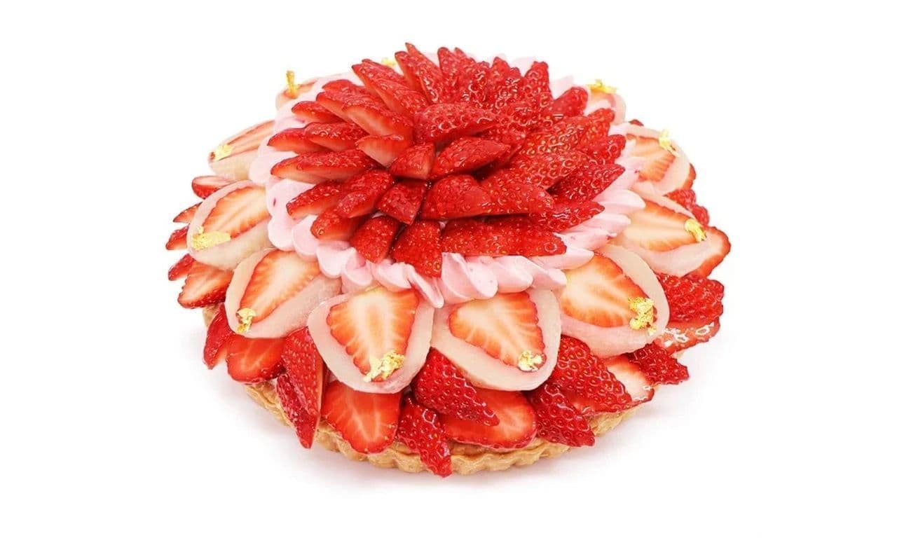 カフェコムサ「いちご大福のケーキ」