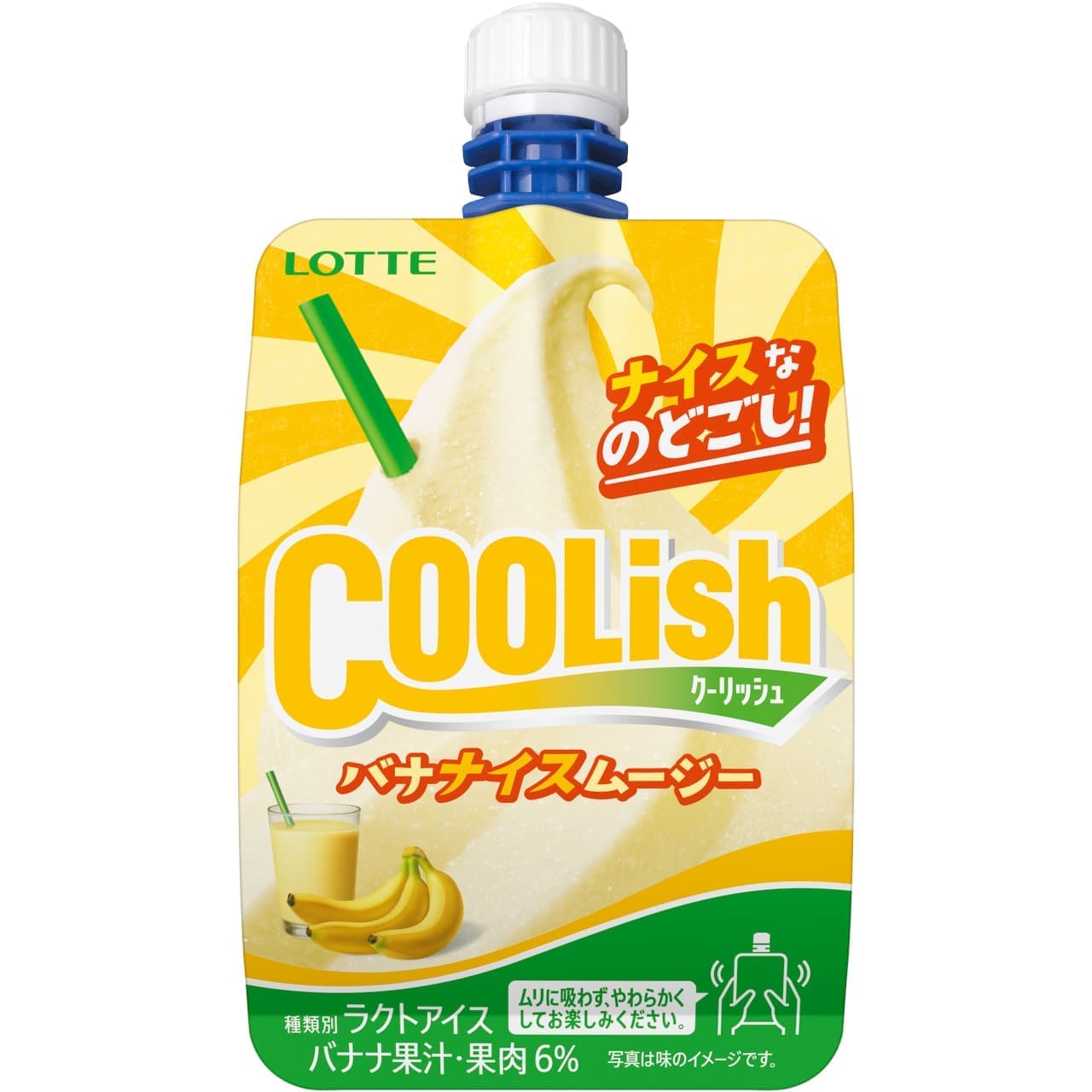 Lotte "Coolish Banana Ice Smoothie