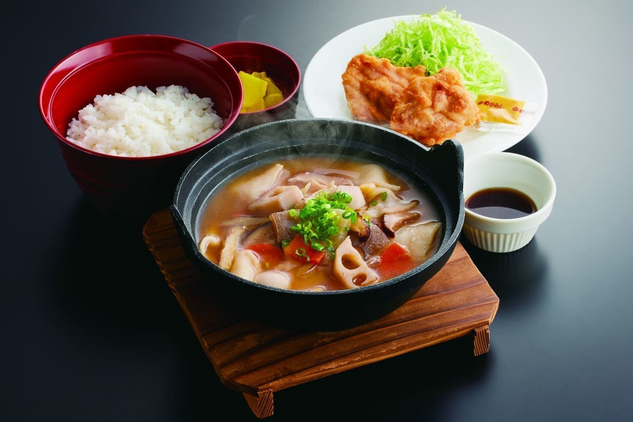 Joyful "Oita specialty dango soup set meal (with toriten)