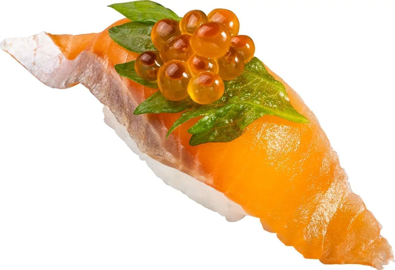 Kappa Sushi "Hokkaido Cherry Salmon - Hokkaido Salmon Roe on Top