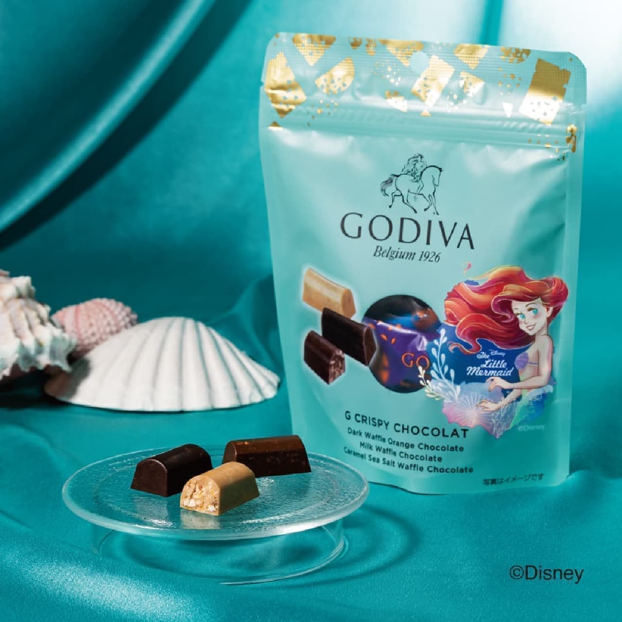 Godiva "G Crispy Chocolat 10 pieces [Little Mermaid]".