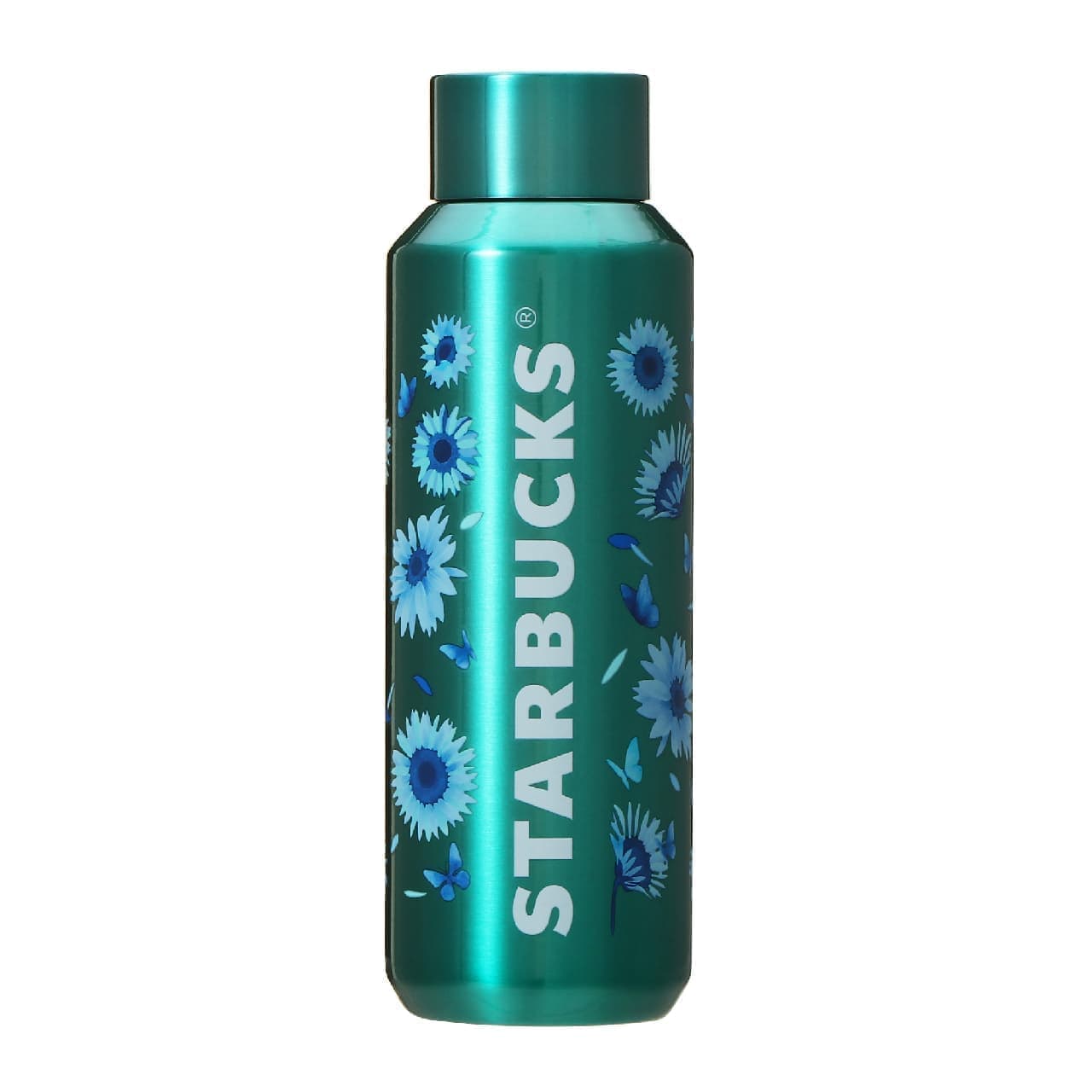 Starbucks "Stainless Steel Bottle Blue Flower 473ml