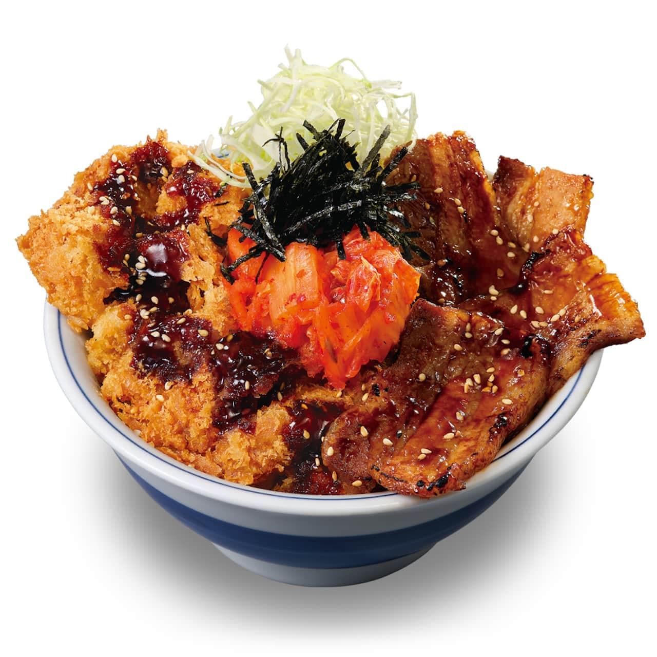 Katsuya "Bowl of rice topped with grilled pork ribs and chicken cutlet