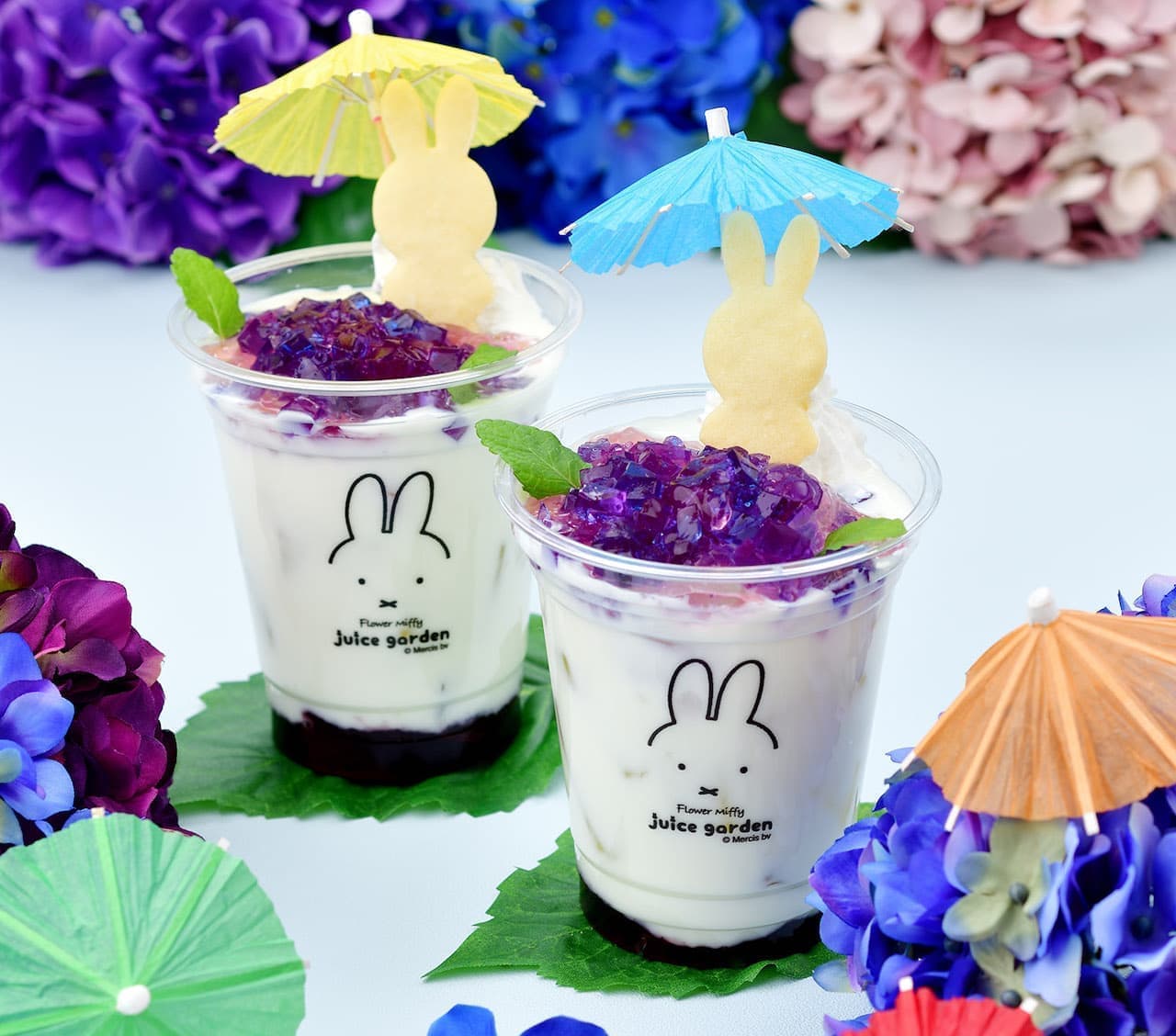 Flower Miffy Hydrangea Yogurt Drink" from Flower Miffy Juice Garden