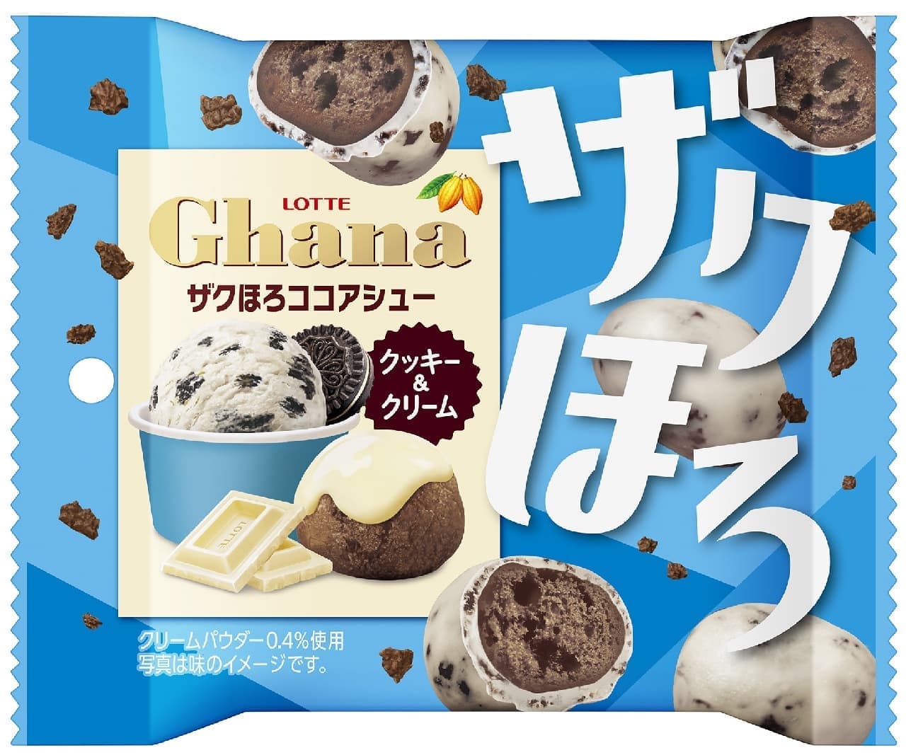 Lotte "Ghana Zakuhoro Cocoa Puffs [Cookies & Cream] Popjoy