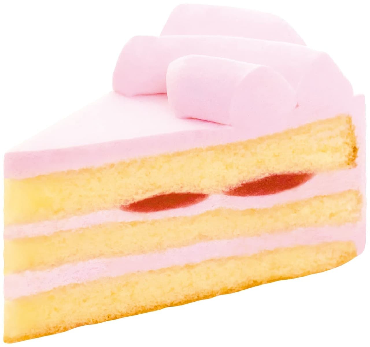 Fujiya "Amao Strawberry Cake" 2 pieces