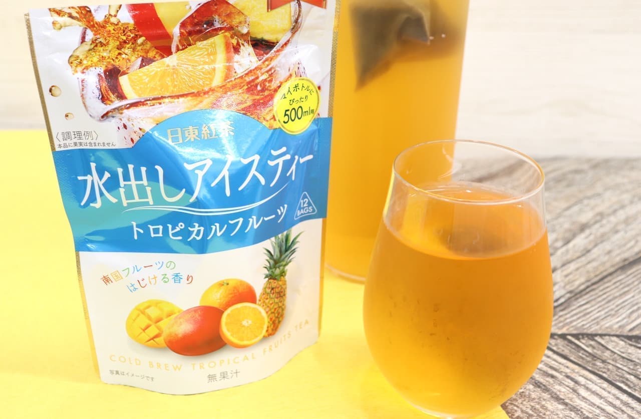 Nitto Kocha "Mizudashi Iced Tea Tropical Fruits".